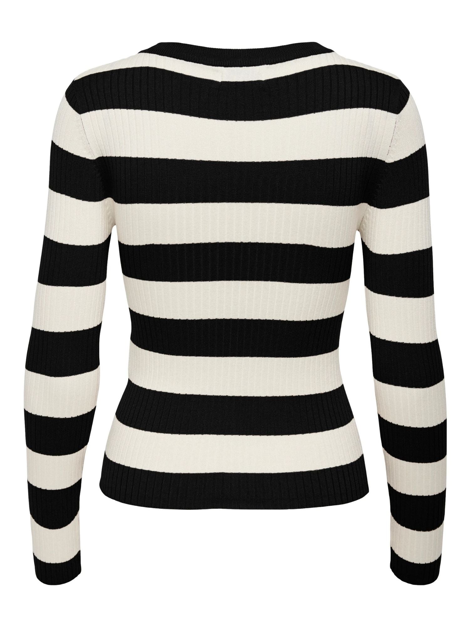 Jacqueline De Yong Maglione Donna Plum Nero Eggnog Stripes 15277223 Black W EGGNOG STRIPES JACQUELINE DE YONG