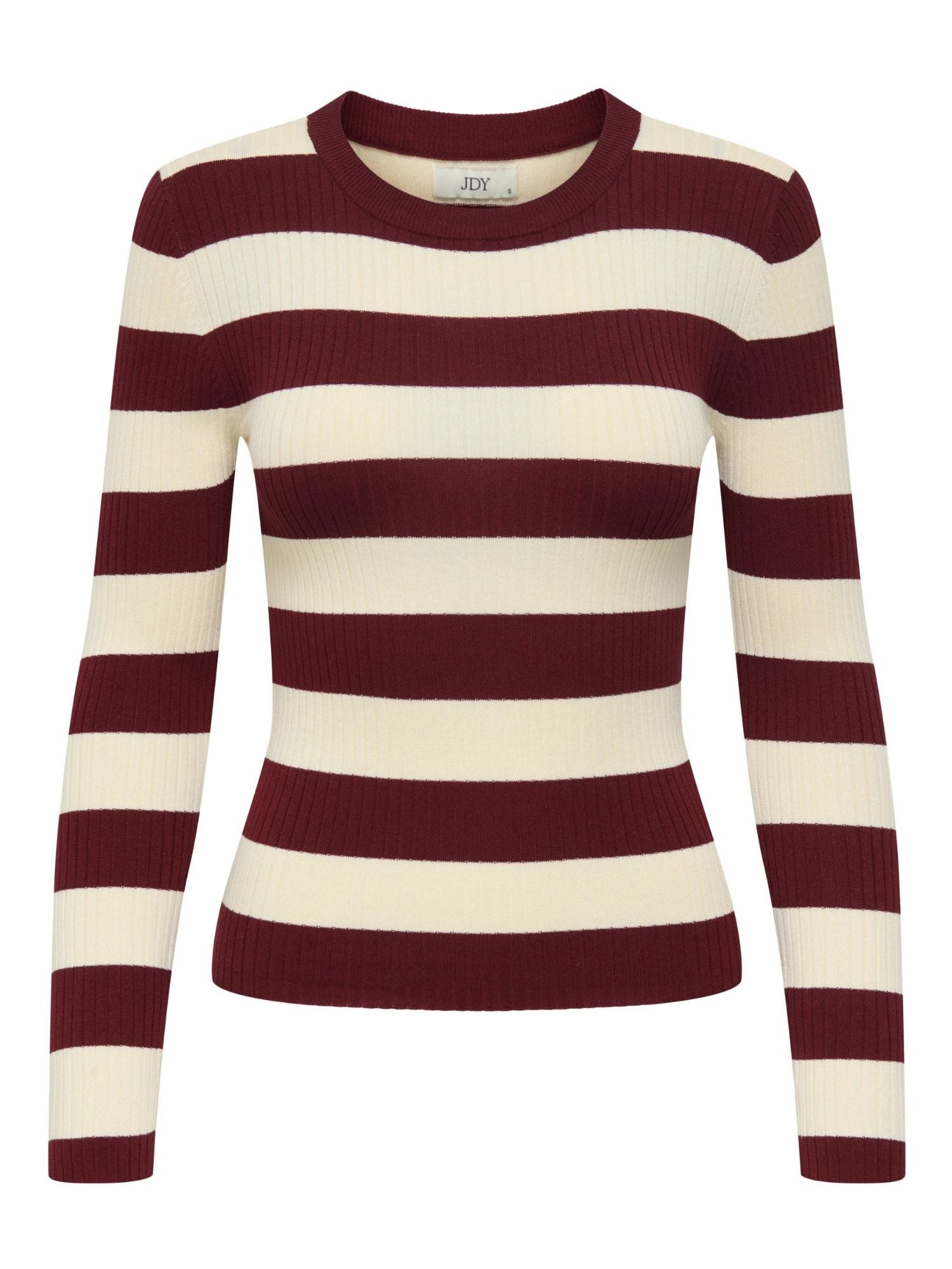 Jacqueline De Yong Maglione Donna Plum Cabernet Eggnog Stripes 15277223 Cabernet W EGGNOG STRIPES JACQUELINE DE YONG