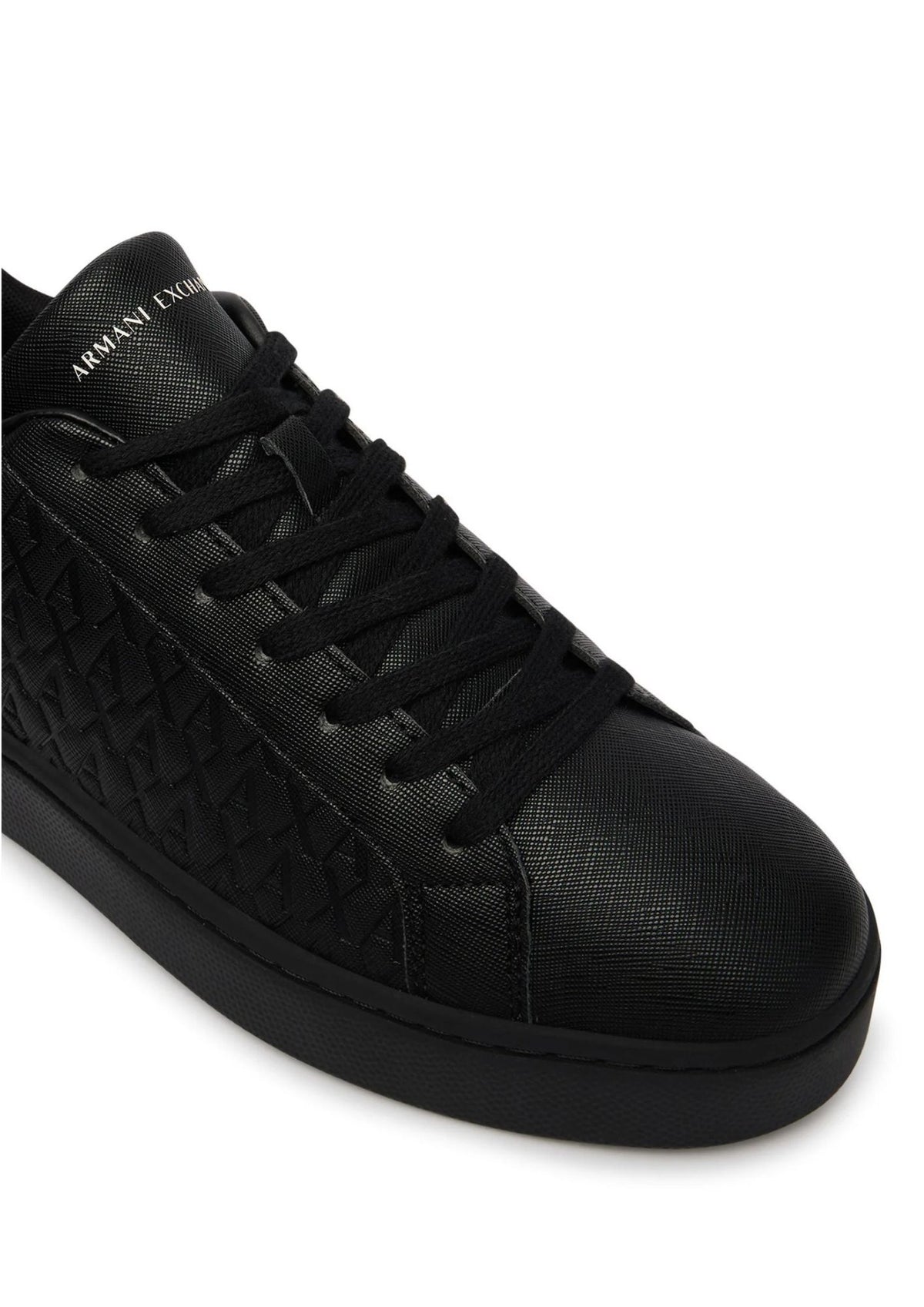 Sneakers London effetto saffiano con suola in gomma Nera XM000140 AF11916 MZ715 ARMANI EXCHANGE