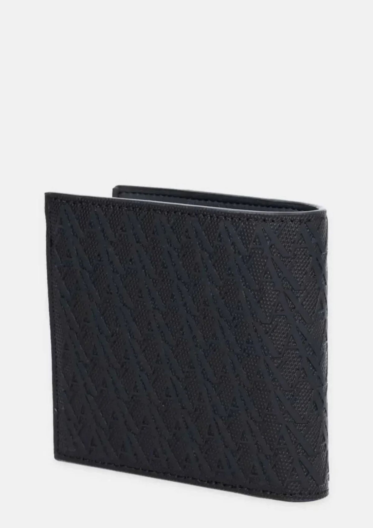 Portafoglio bifold con portamonete e logo a rilievo Nero XM000167 AF26691 MC028 ARMANI EXCHANGE