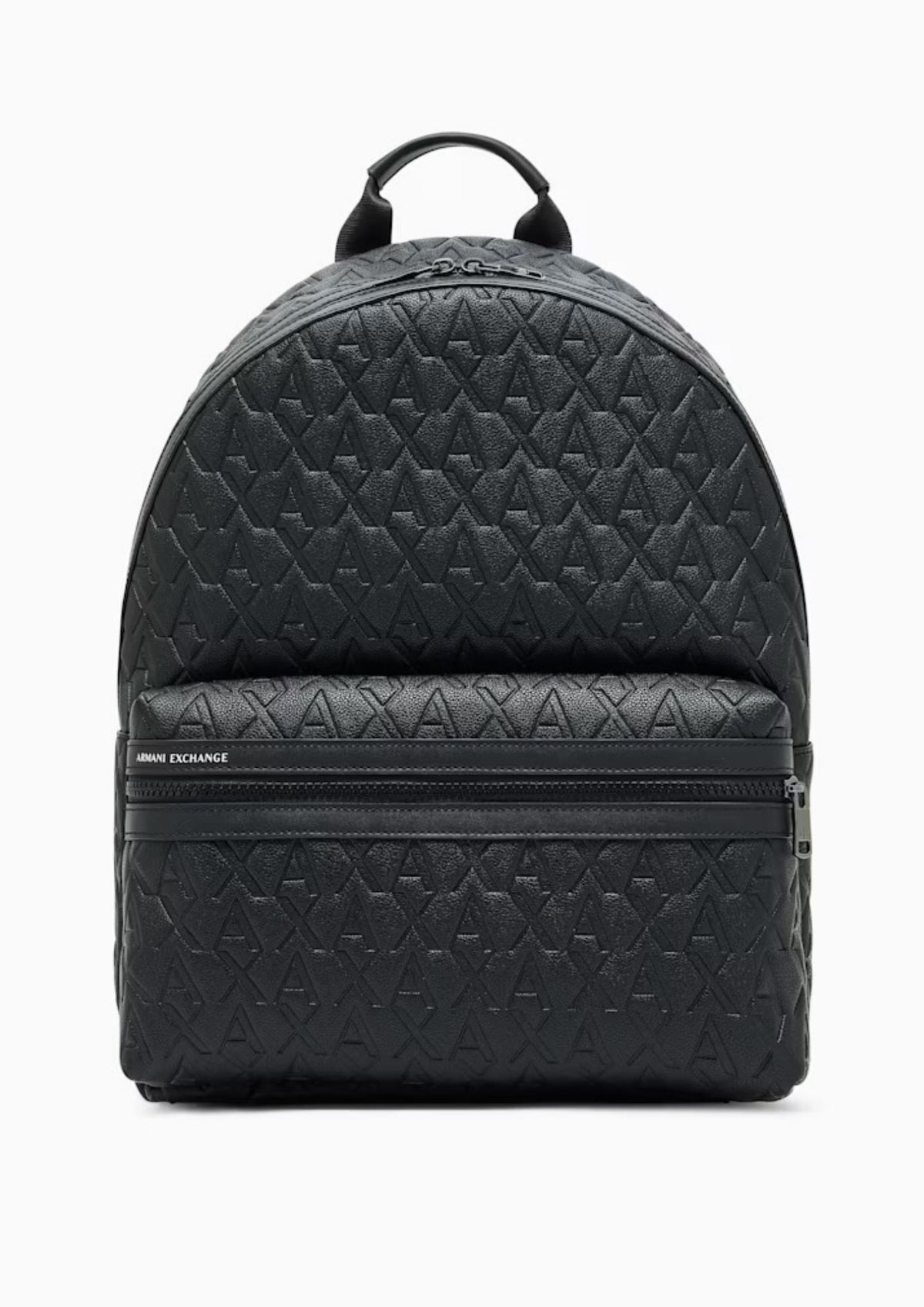 Zaino con motivo in rilievo e tasca frontale con zip Nero XM000237 AF12133 UC001 ARMANI EXCHANGE