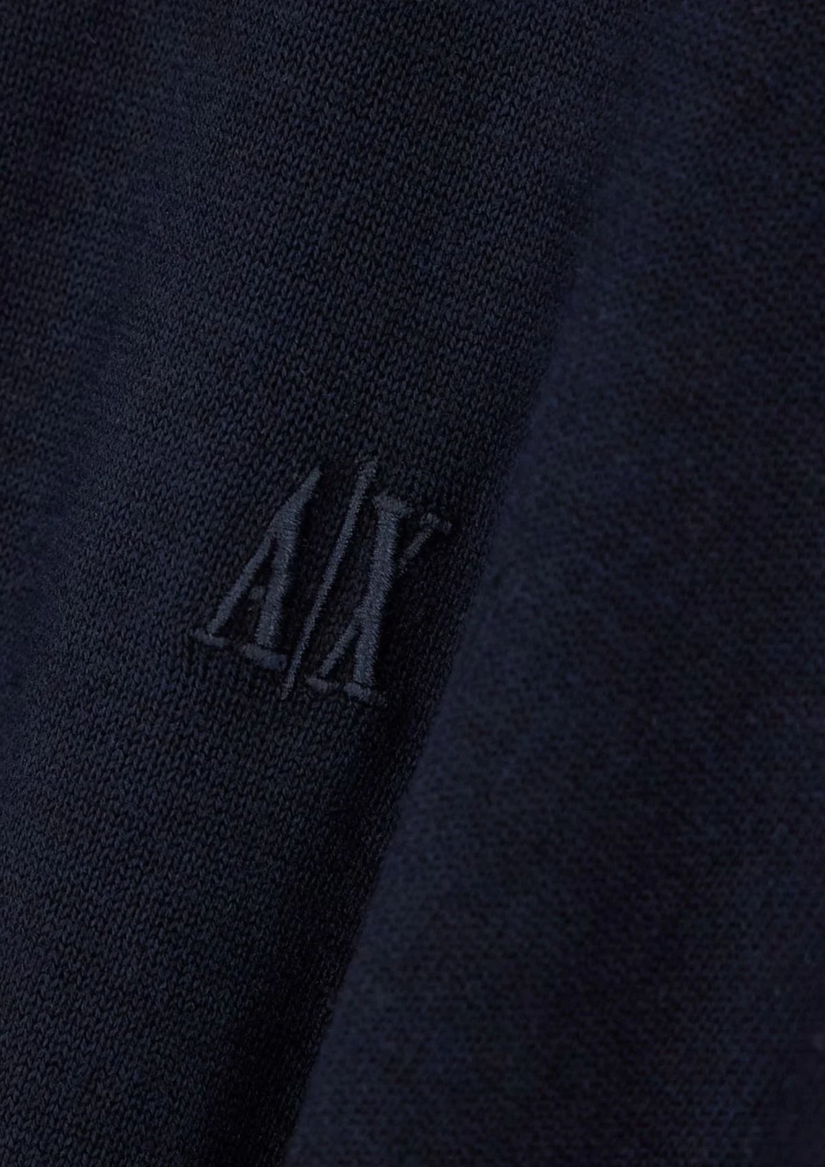 Maglione girocollo con logo in cotone viscosa e seta Icon Blu Navy Scuro XM000338 AF12291 UB101 ARMANI EXCHANGE