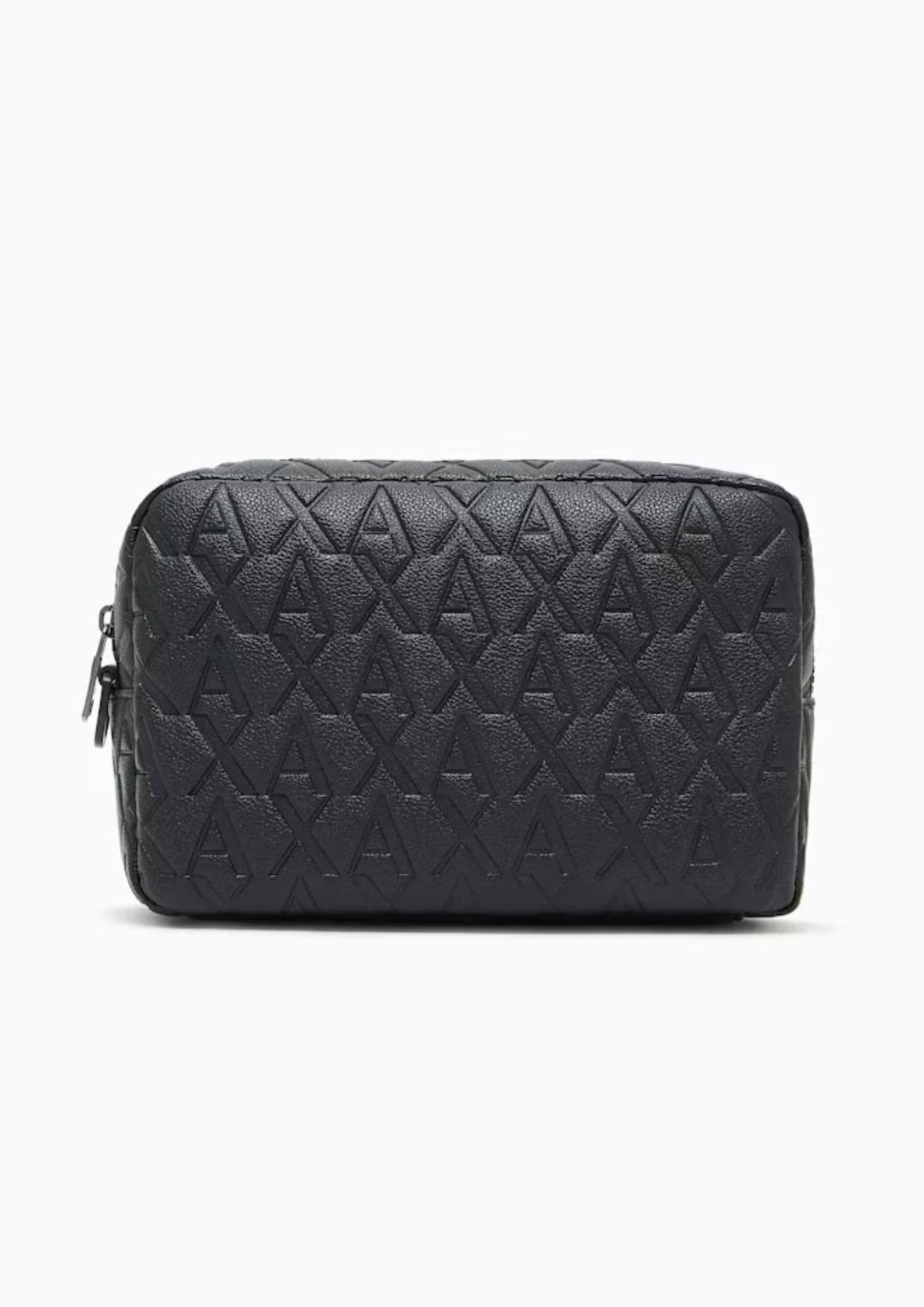 Borsa con motivo a rilievo e chiusura con zip Nera XM001272 AF12133 UC001 ARMANI EXCHANGE