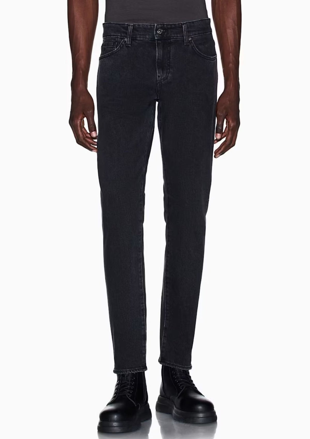 Jeans 5 tasche Skinny fit in denim di cotone stretch Grigio Scuro XM001512 AF25539 M8001 ARMANI EXCHANGE