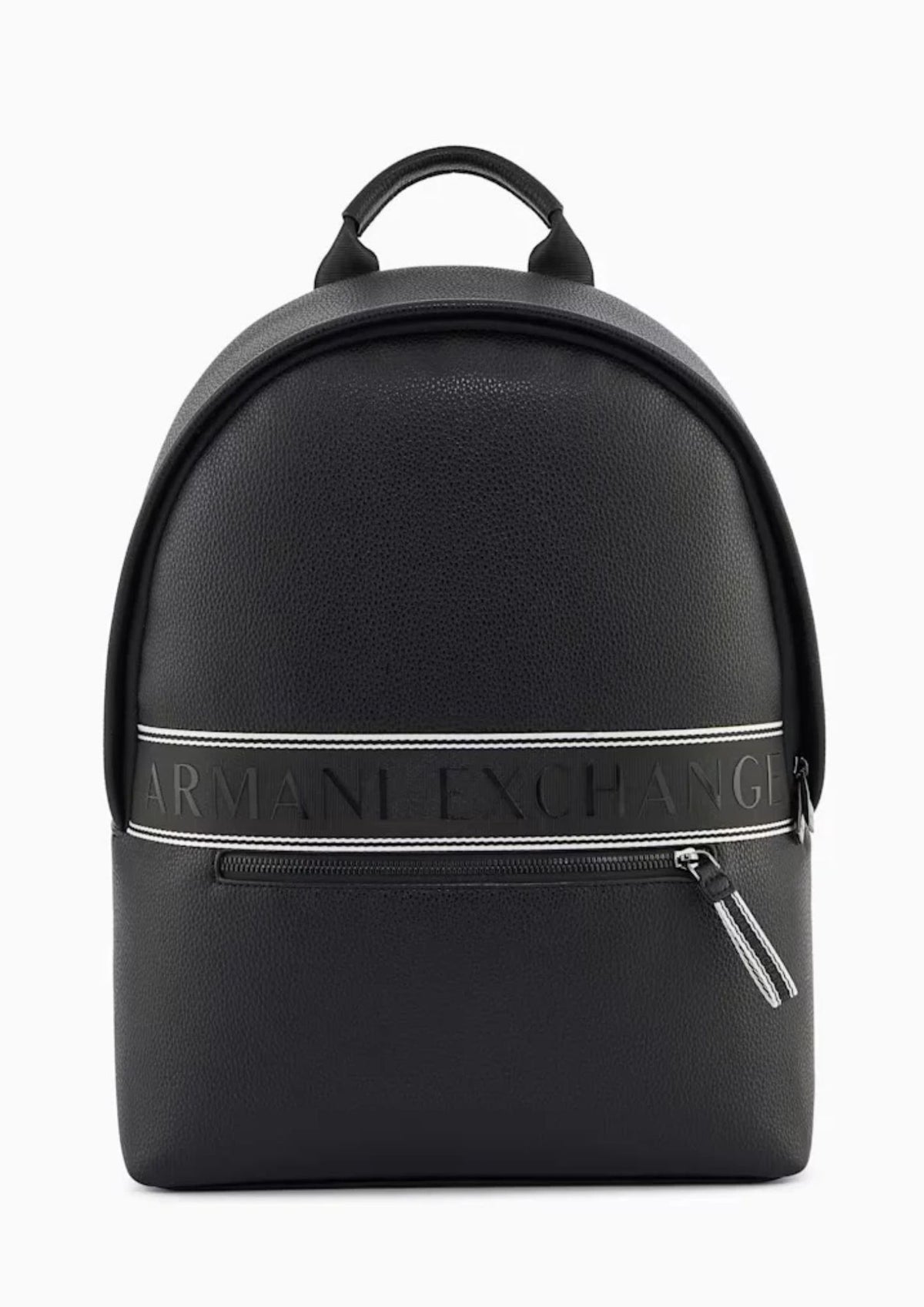 Zaino con logo a rilievo e tasca frontale con zip Nero XM002609 AF22662 UC001 ARMANI EXCHANGE