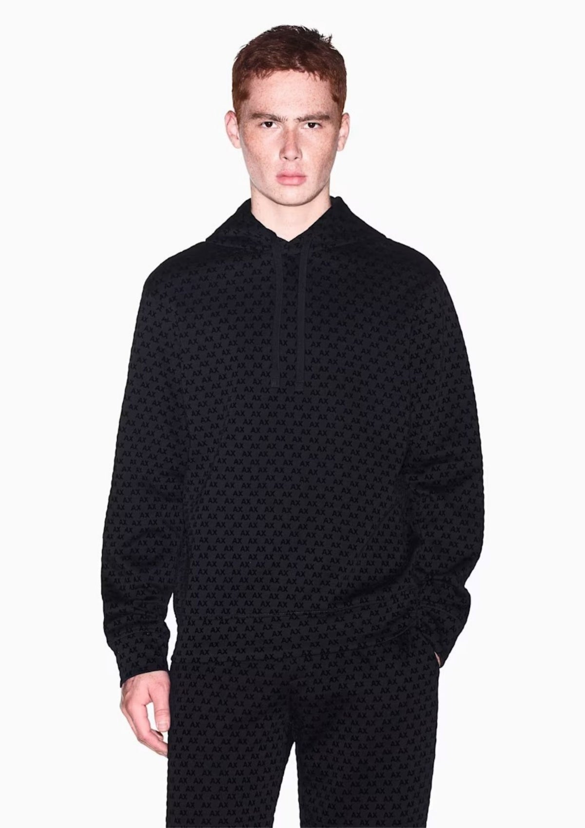 Felpa regular fit in cotone elasticizzato Nero XM002903 AF10818 UC001 ARMANI EXCHANGE