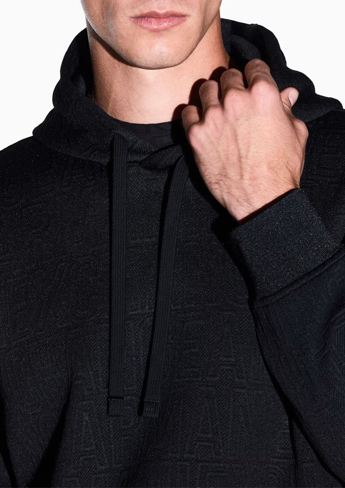 Felpa in jersey jacquard elasticizzato Nera XM002906 AF21862 UC001 ARMANI EXCHANGE