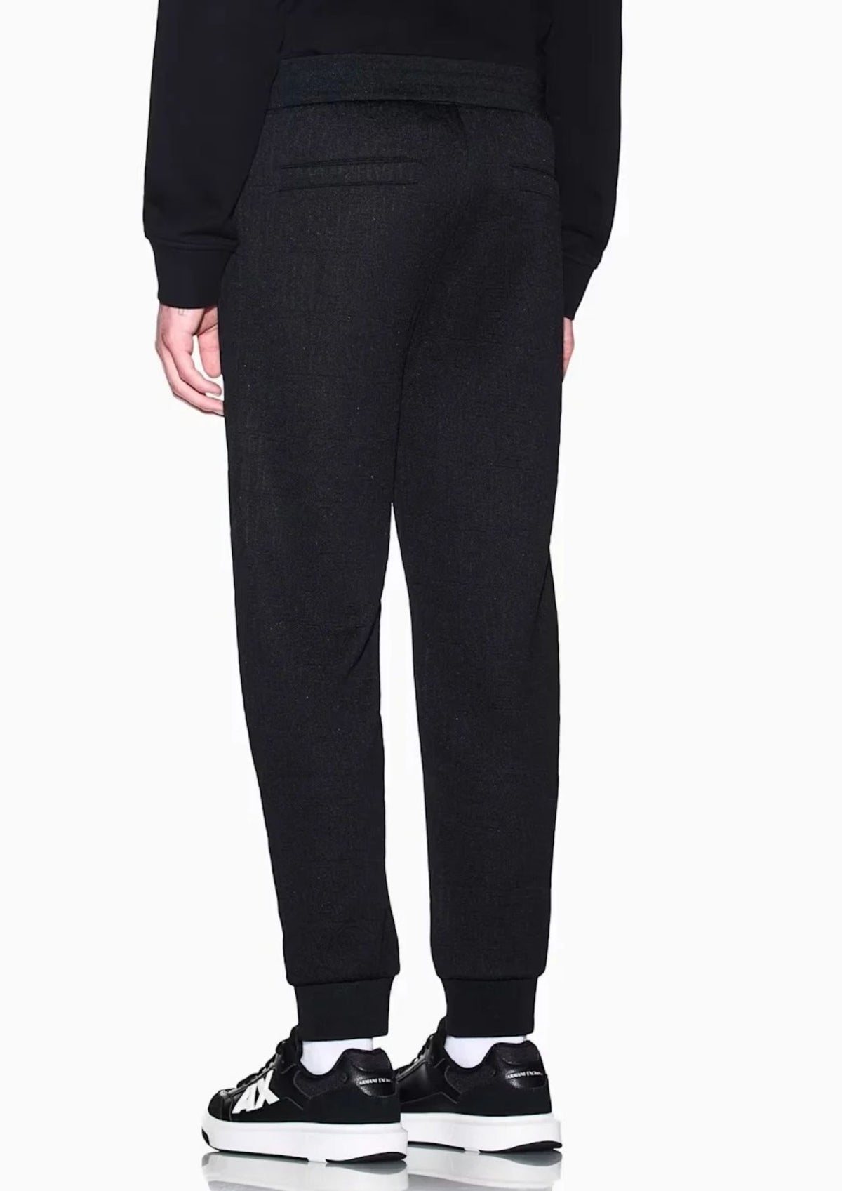 Pantaloni a vestibilità regular in jersey jacquard stretch Neri XM002907 AF21862 UC001 ARMANI EXCHANGE
