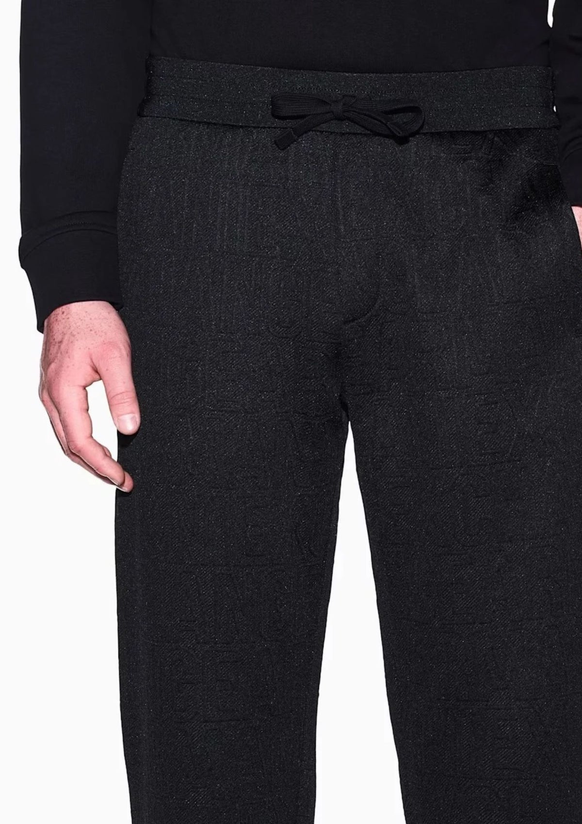 Pantaloni a vestibilità regular in jersey jacquard stretch Neri XM002907 AF21862 UC001 ARMANI EXCHANGE