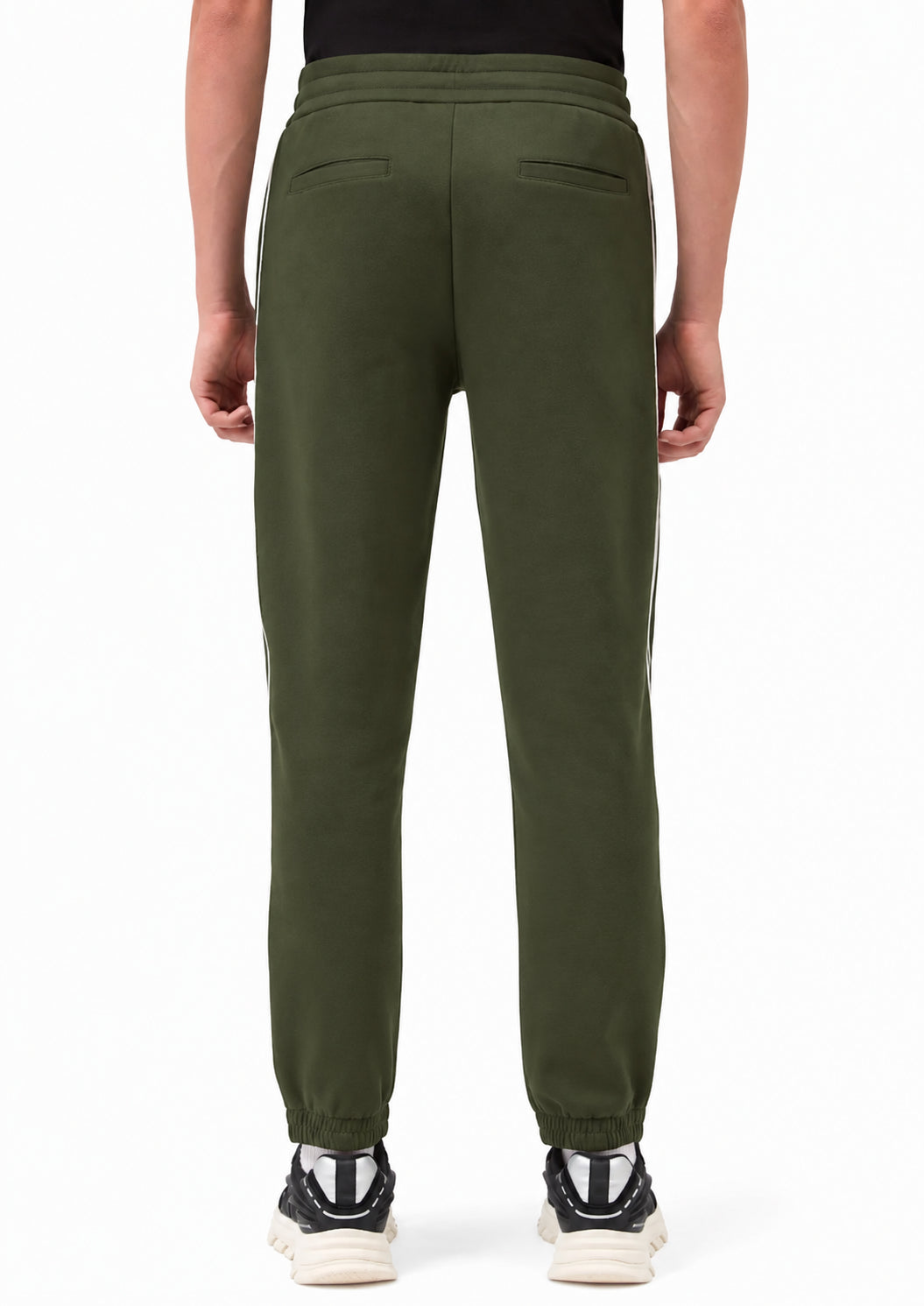 Pantaloni vestibilità regular in jersey di cotone stretch Verde Pet XM002945 AF10818 U8123 ARMANI EXCHANGE