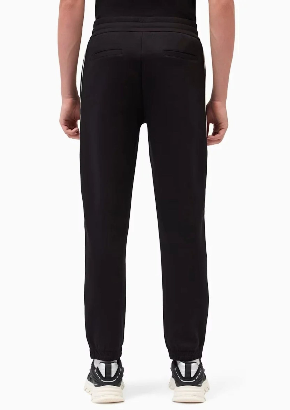 Pantaloni vestibilità regular in jersey di cotone stretch Neri XM002945 AF10818 UC001 ARMANI EXCHANGE