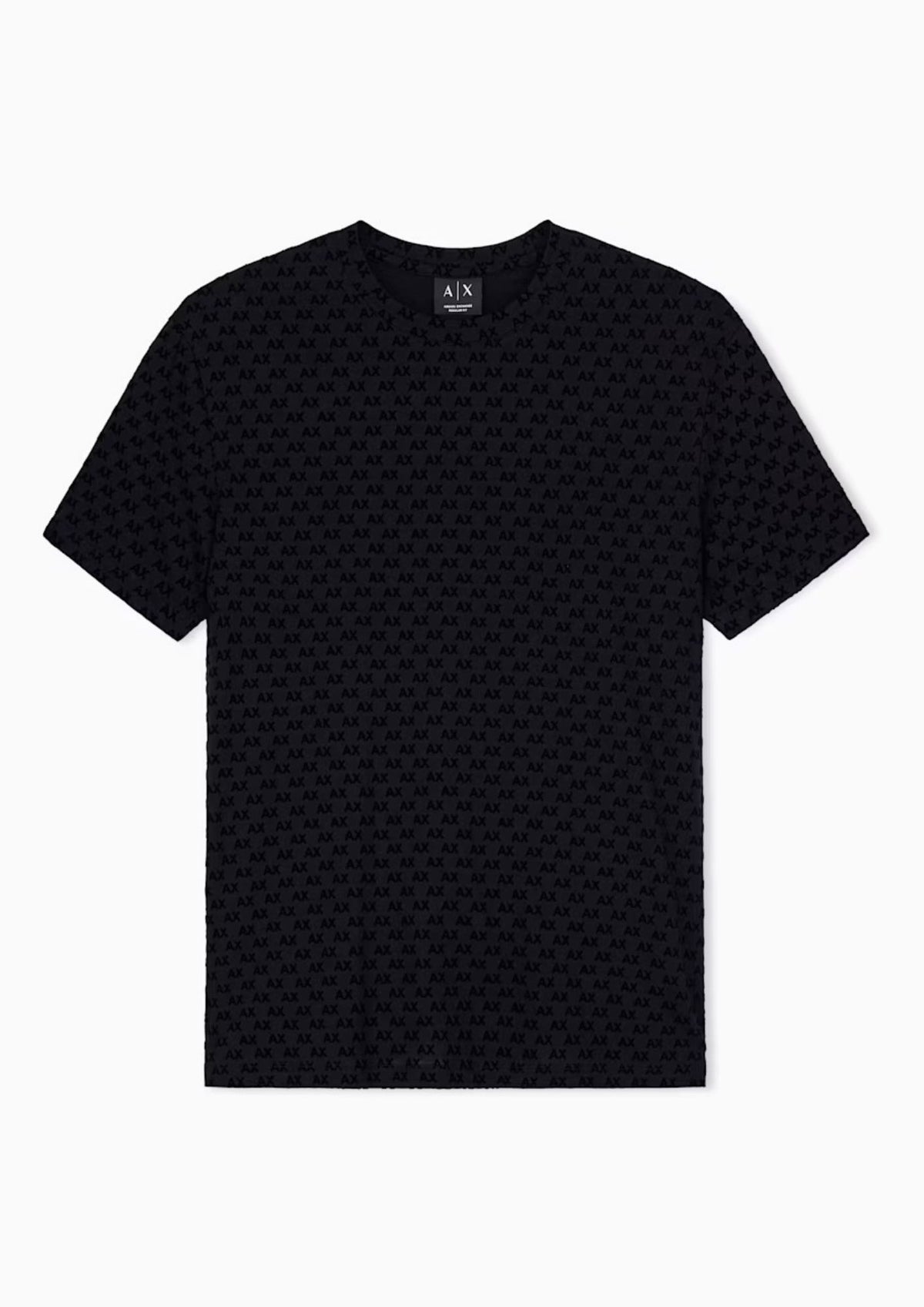 T-shirt in jersey di cotone con vestibilità regular Nera XM003079 AF10356 UC001 ARMANI EXCHANGE