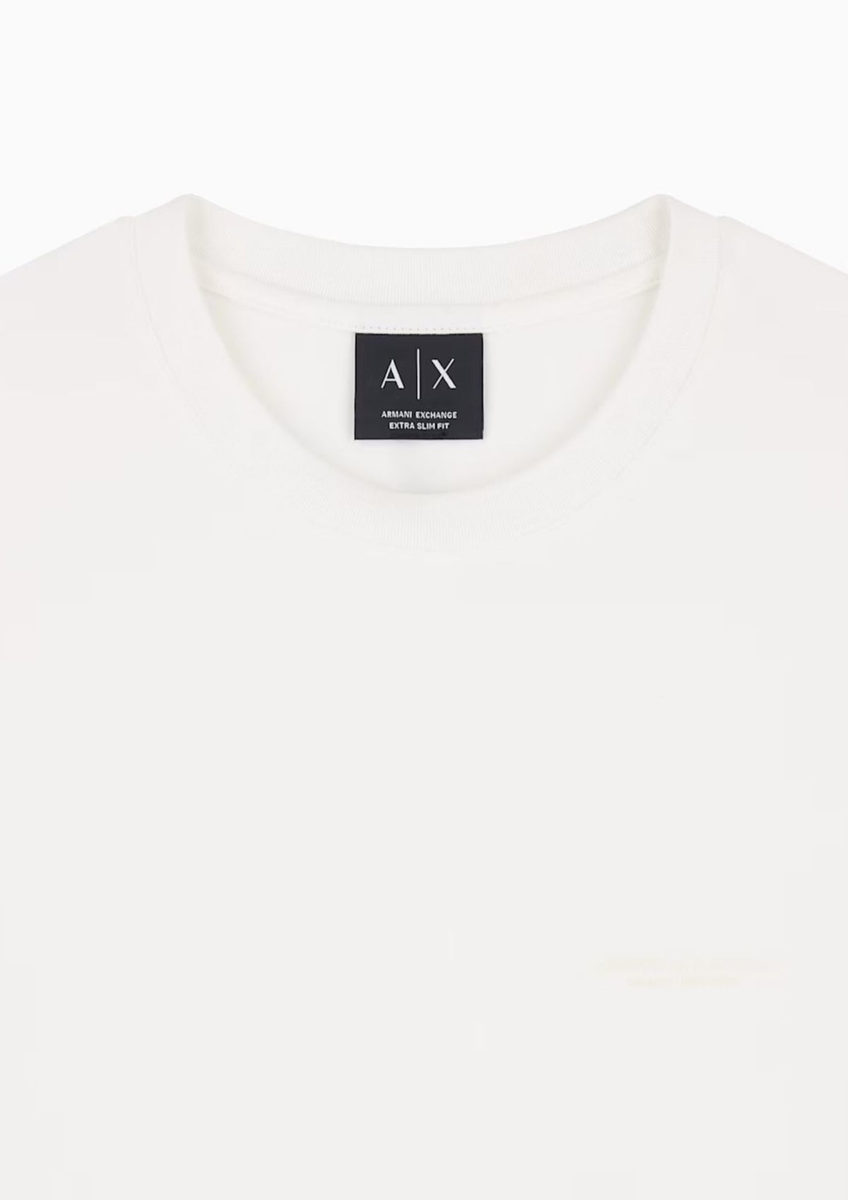 T-shirt a taglio slim in jersey di cotone stretch Bianca XM003141 AF26650 U0009 ARMANI EXCHANGE