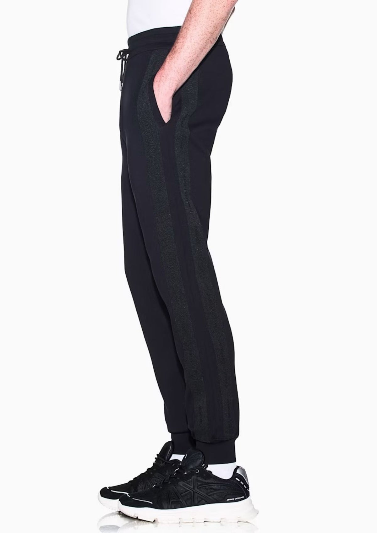 Pantaloni regular fit in jersey di cotone stretch Nero XM003145 AF13047 UC001 ARMANI EXCHANGE