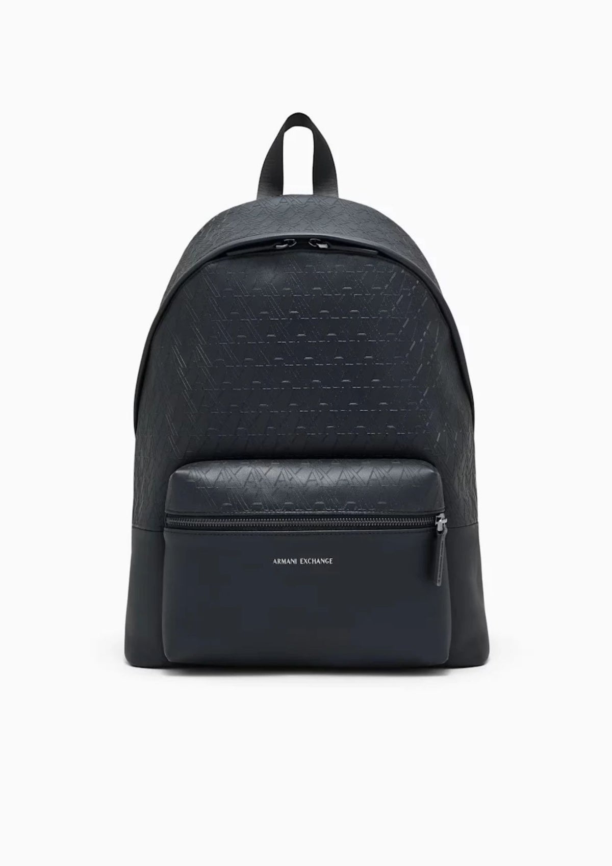 Zaino con motivo logo in rilievo e tasca frontale Nero XM003161 AF26662 UC001 ARMANI EXCHANGE