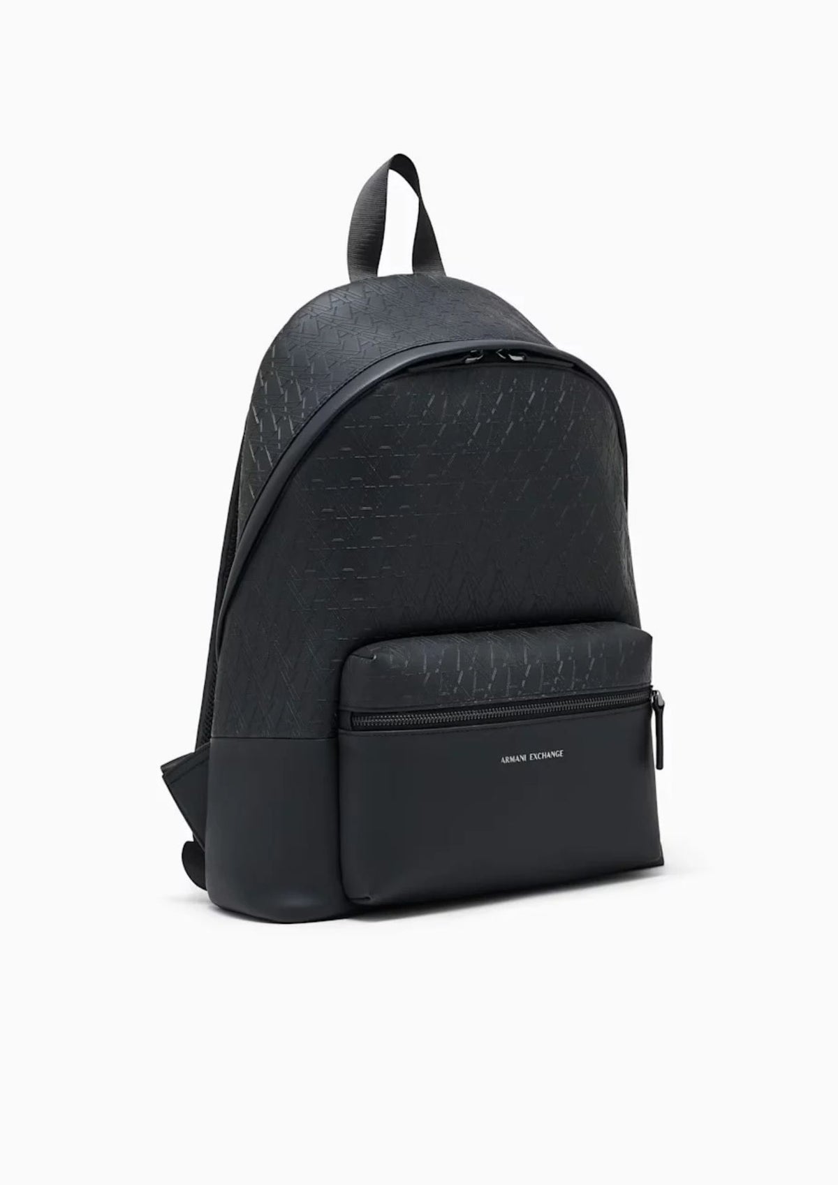 Zaino con motivo logo in rilievo e tasca frontale Nero XM003161 AF26662 UC001 ARMANI EXCHANGE