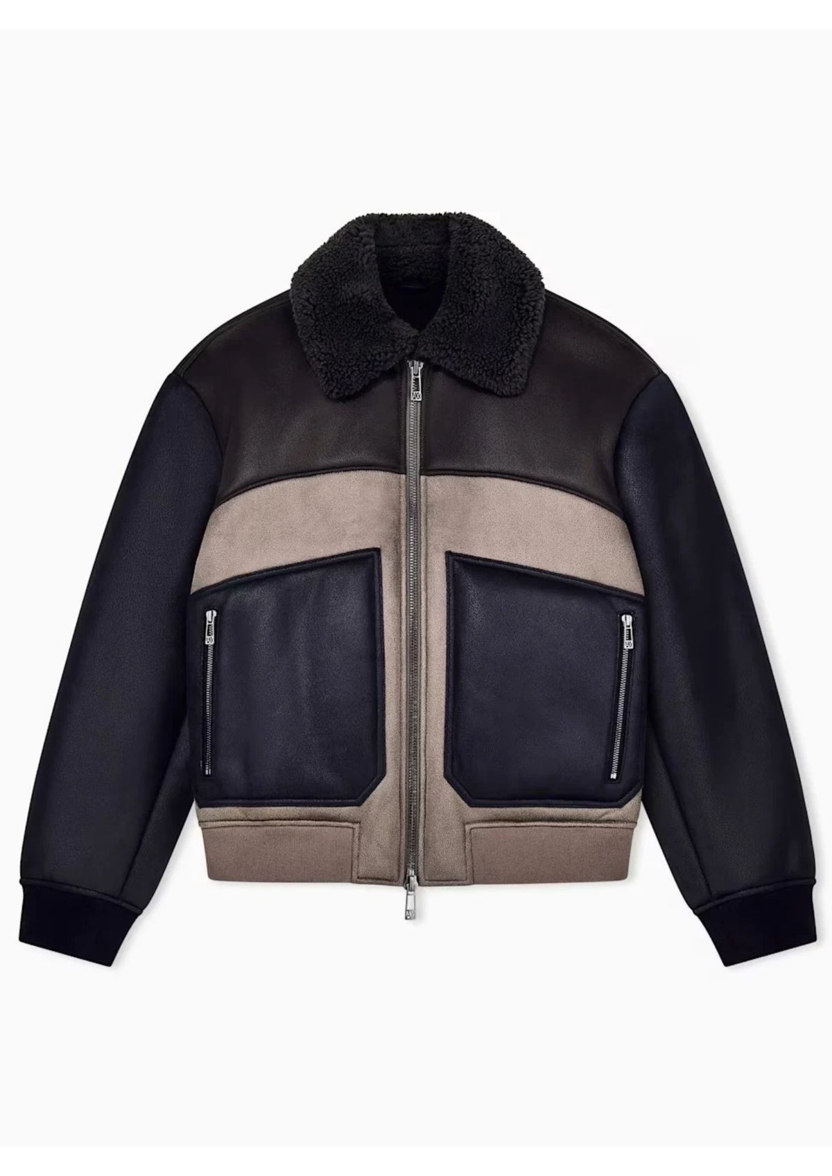 Giubbino blouson vestibilità regolare Nero Blu e Beige XM003323 AF28562 M8433 ARMANI EXCHANGE