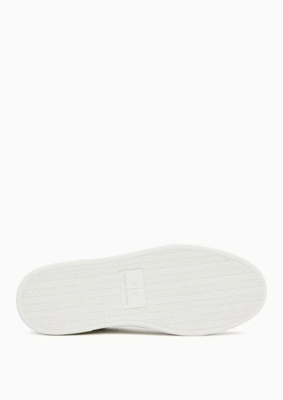 Sneakers in pelle con inserti in camoscio e motivo logo Bianche XM003388 AF27475 U0003 ARMANI EXCHANGE