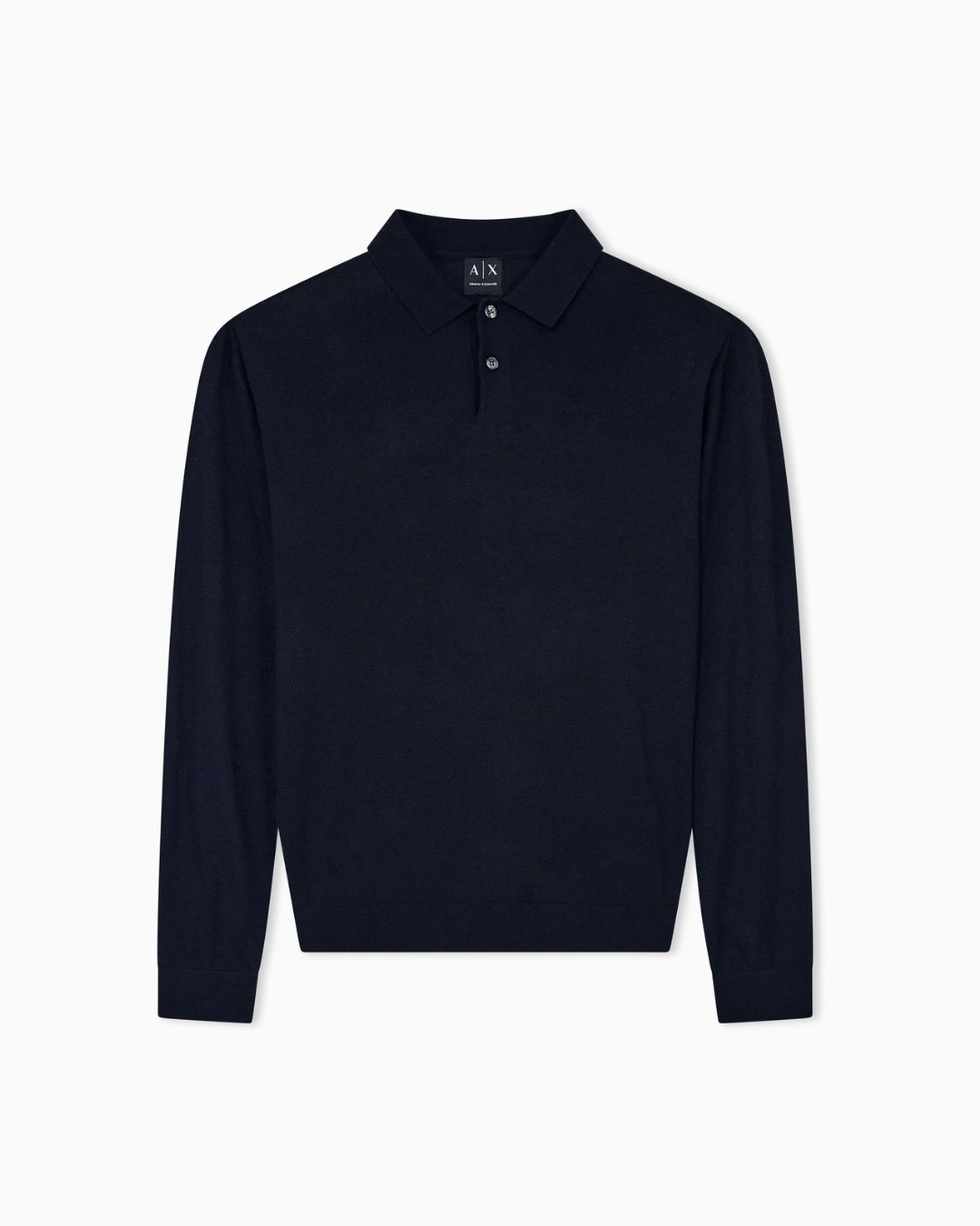 Polo in maglia Crossover in lyocell e lana Blu Navy XM003569 AF28778 UB101 ARMANI EXCHANGE
