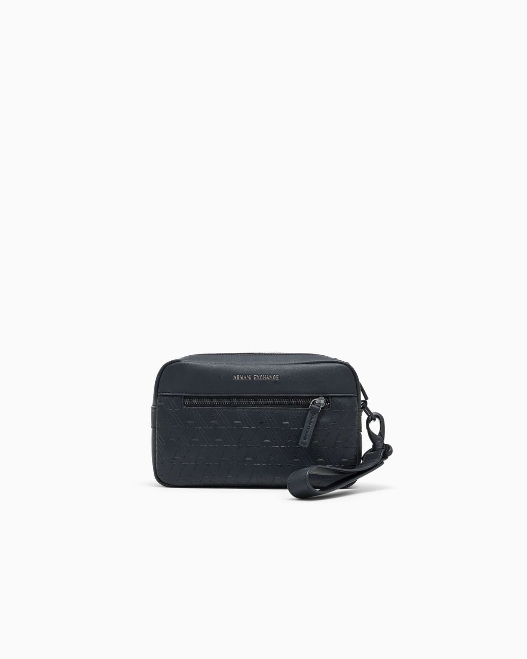 Beauty case effetto pelle con logo in rilievo Nero XM003583 AF26662 UC001 ARMANI EXCHANGE