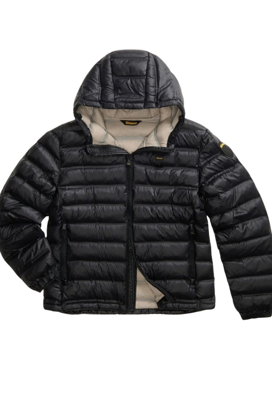 Giubbino Corto Imbottito Ovatta Termica Charles Nero Int. Grigio Nebbia BLUC02218 7284 999EB BLAUER