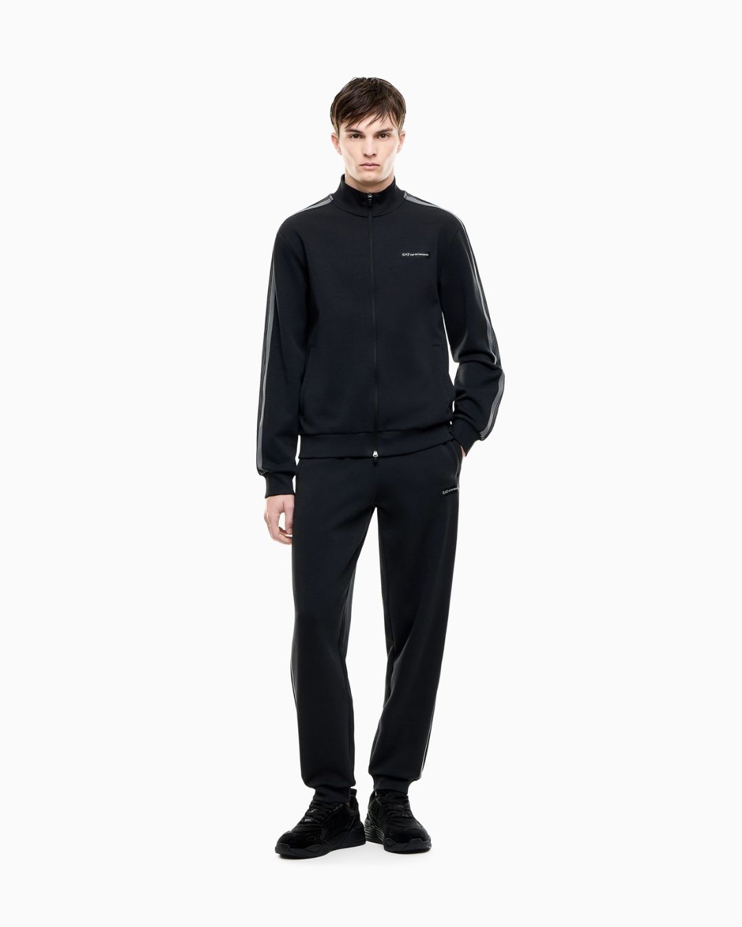 Tuta Logo Series in jersey misto cotone Nero 7M002221 AF12660 U8134 EA7 EMPORIO ARMANI