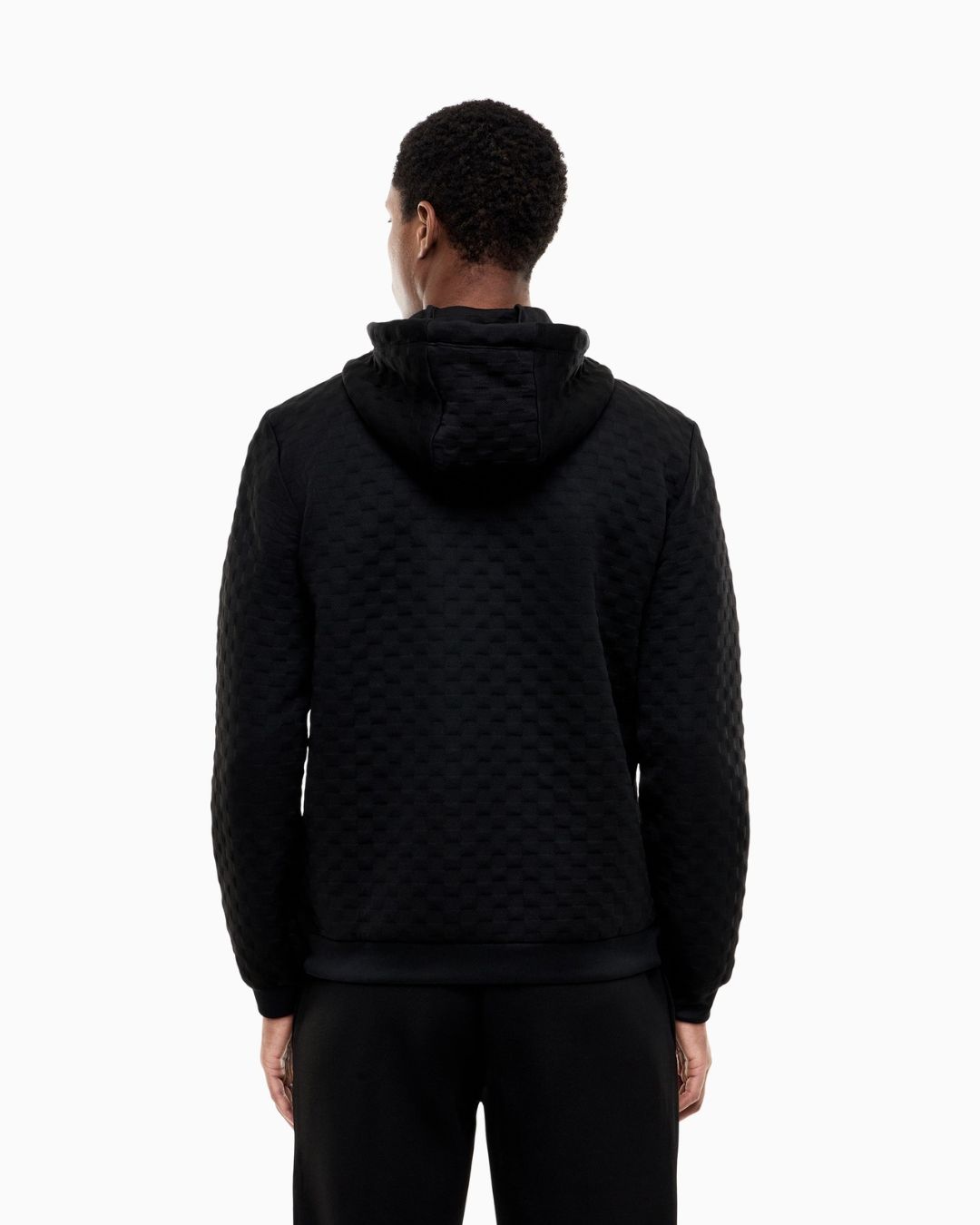 Felpa Premium Label con cappuccio e zip intera Nero 7M002247 AF26241 UC001 EA7 EMPORIO ARMANI