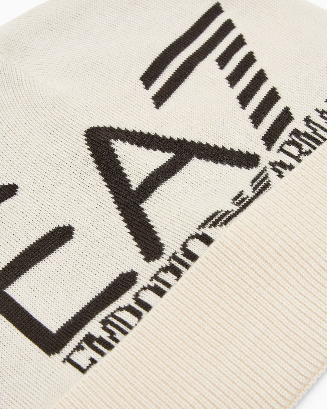 Berretto con logo jacquard e risvolto Mountain Visibility Beige 7X000006 AF11994 U1079 EA7 EMPORIO ARMANI