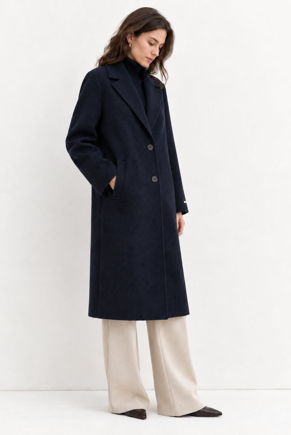 Emme Marella Cappotto Donna Emmesodo Blu Navy 2625016021200 009 EMME MARELLA