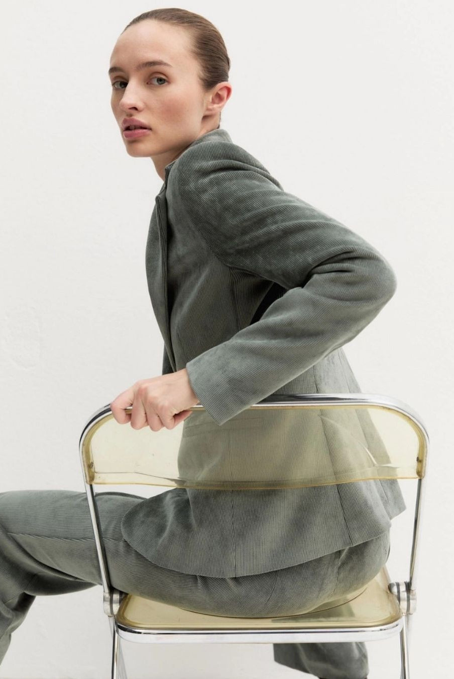 Blazer in velluto Emmresia Sottobosco 2625046011200 004 EMME MARELLA