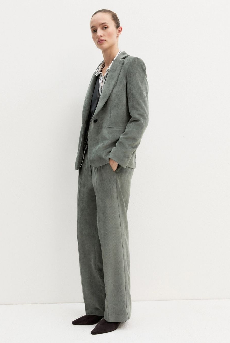 Blazer in velluto Emmresia Sottobosco 2625046011200 004 EMME MARELLA