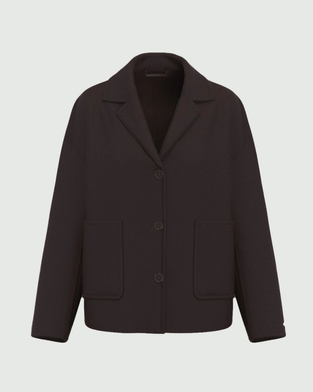 Giacca svasata in double Testa di moro 2625086011200 008 EMME MARELLA