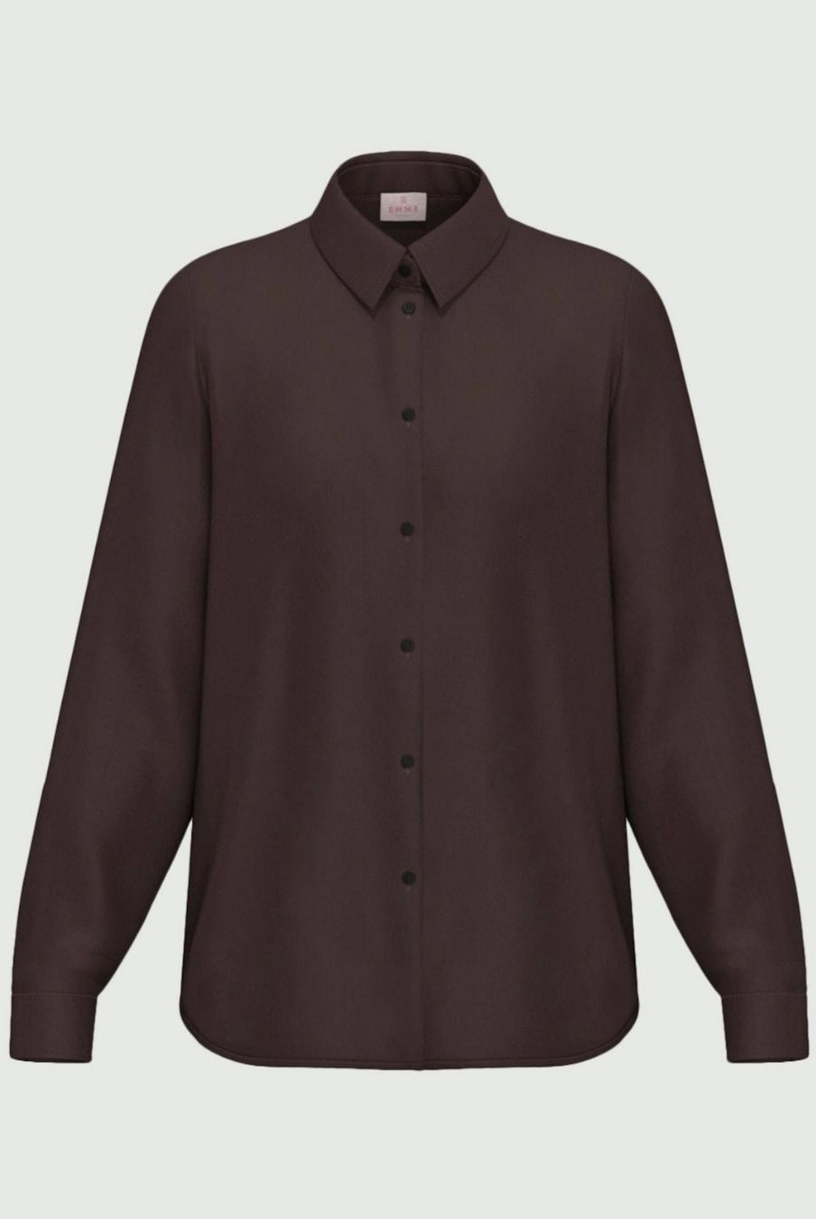 Camicia in raso stretch Testa di moro 2625116081200 011 EMME MARELLA