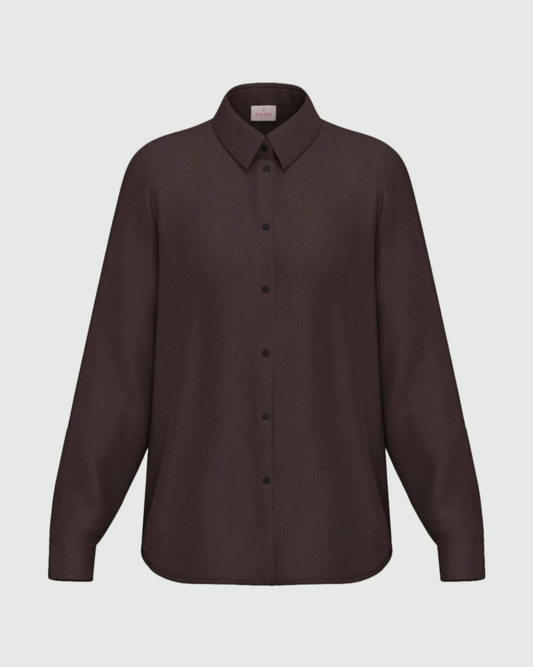 Camicia in raso stretch Testa di moro 2625116081200 011 EMME MARELLA