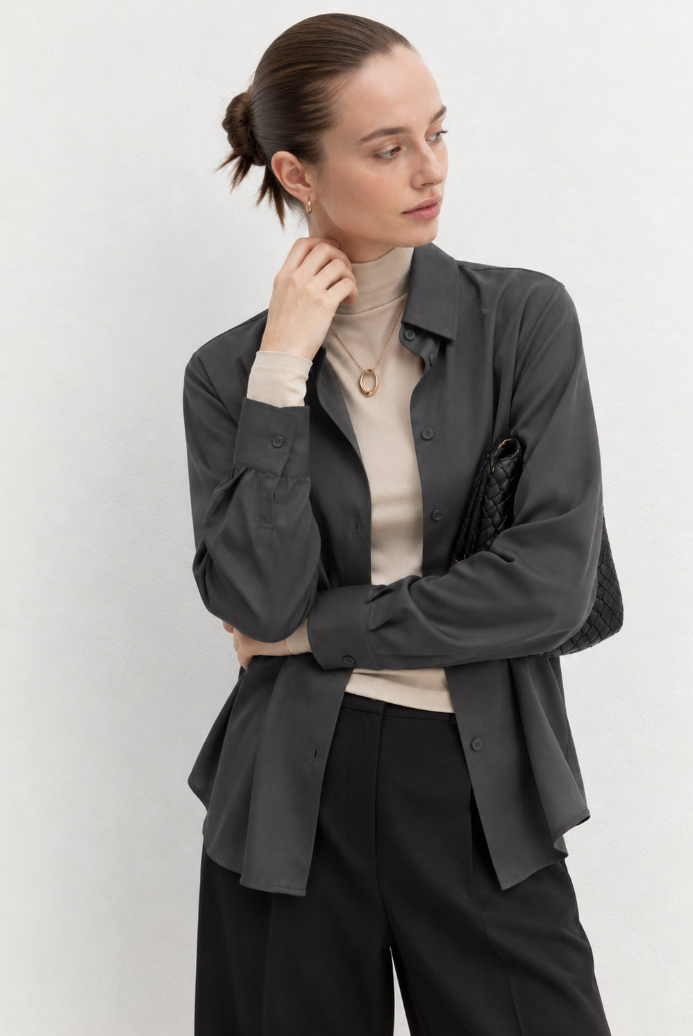Emme Marella Camicia Donna Emmscalata Grigio Ardesia 2625116081200 015 EMME MARELLA