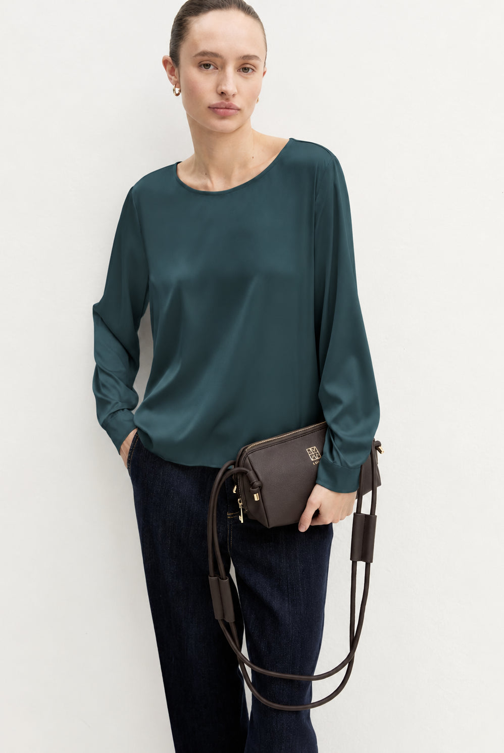 Emme Marella Blusa Donna Emmcursore Verde Olio 2625116091200 003 EMME MARELLA
