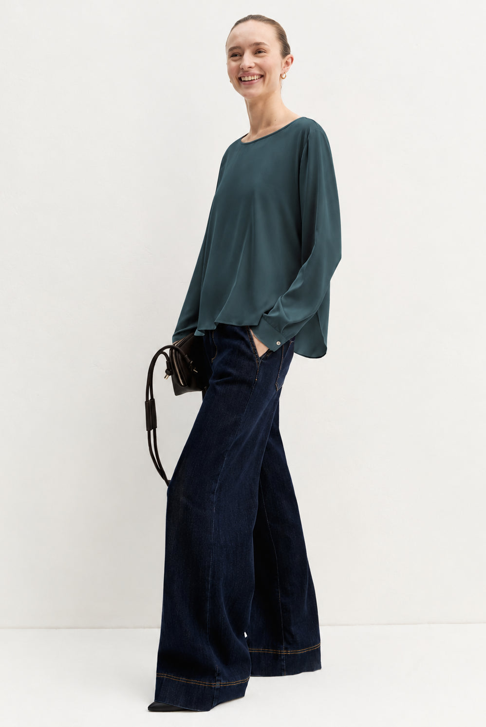 Emme Marella Blusa Donna Emmcursore Verde Olio 2625116091200 003 EMME MARELLA