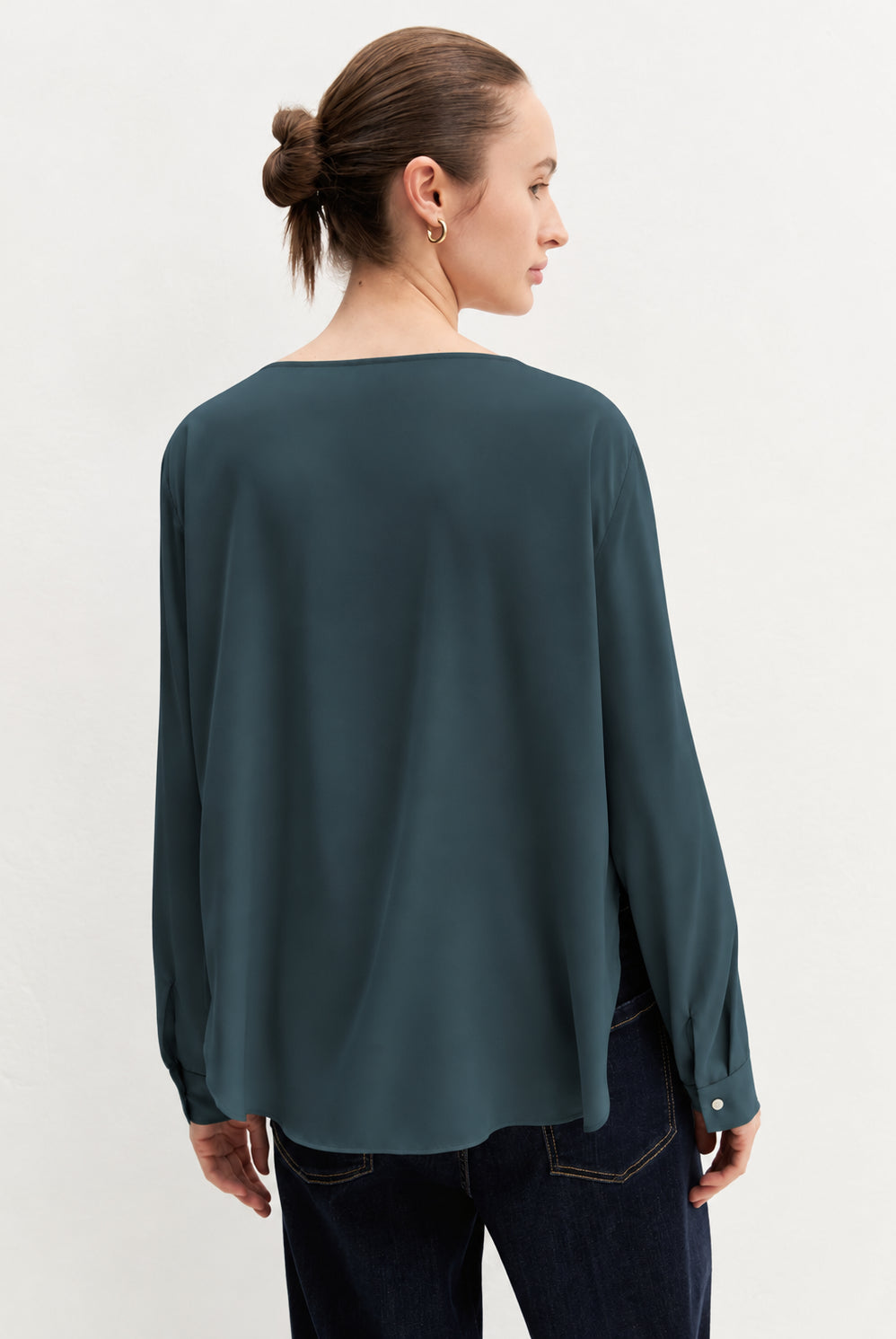 Emme Marella Blusa Donna Emmcursore Verde Olio 2625116091200 003 EMME MARELLA