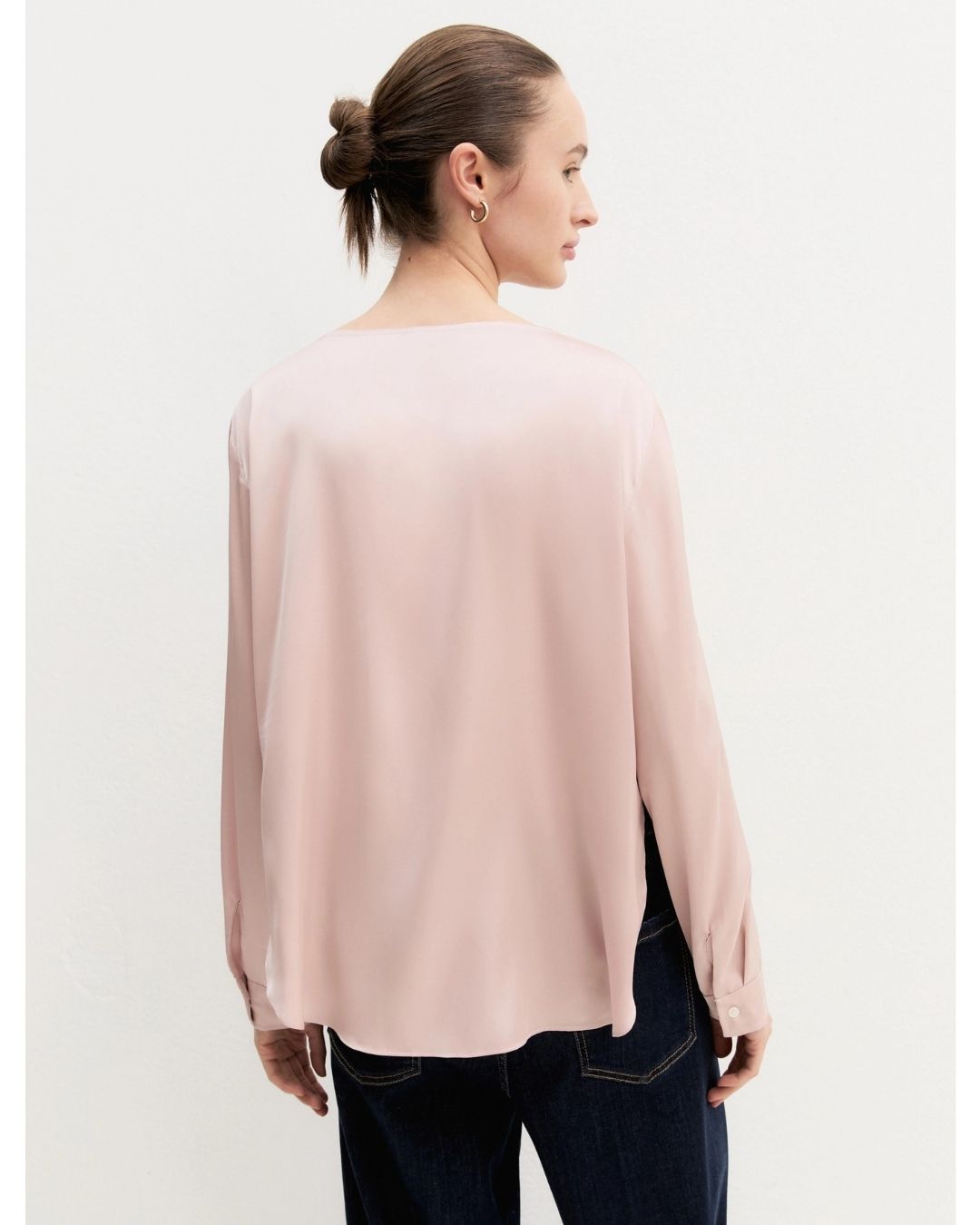 Blusa in raso stretch Rosa 2625116091200 009 EMME MARELLA
