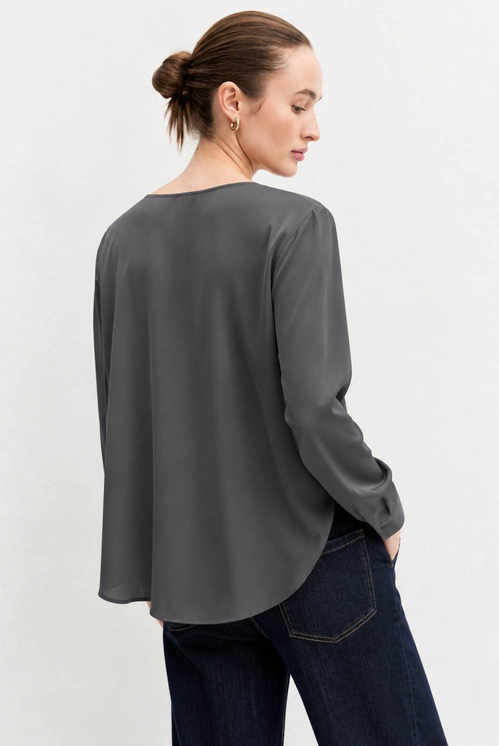 Emme Marella Blusa Donna Emmcursore Grigio Ardesia 2625116091200 015 EMME MARELLA
