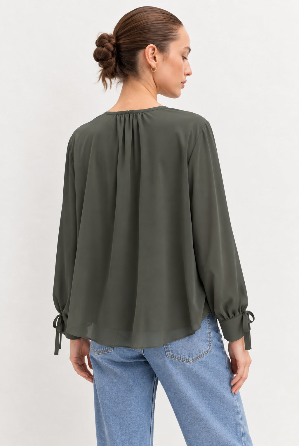 Emme Marella Camicia Donna Emmoschea Verde Sottobosco 2625116131200 004 EMME MARELLA