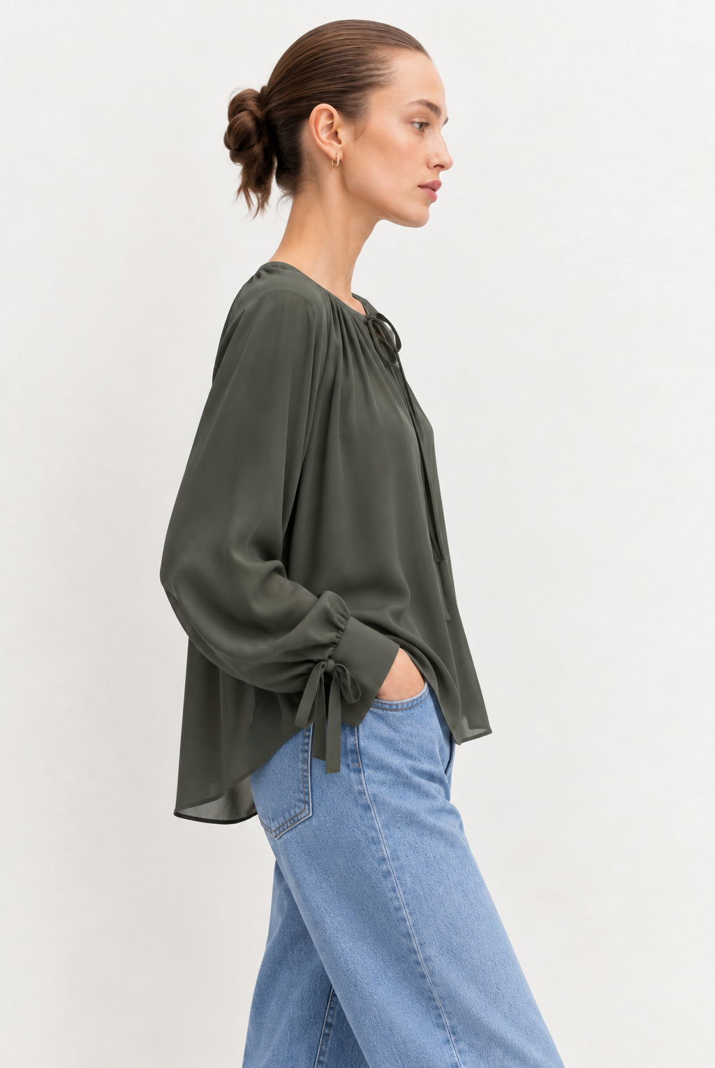Emme Marella Camicia Donna Emmoschea Verde Sottobosco 2625116131200 004 EMME MARELLA