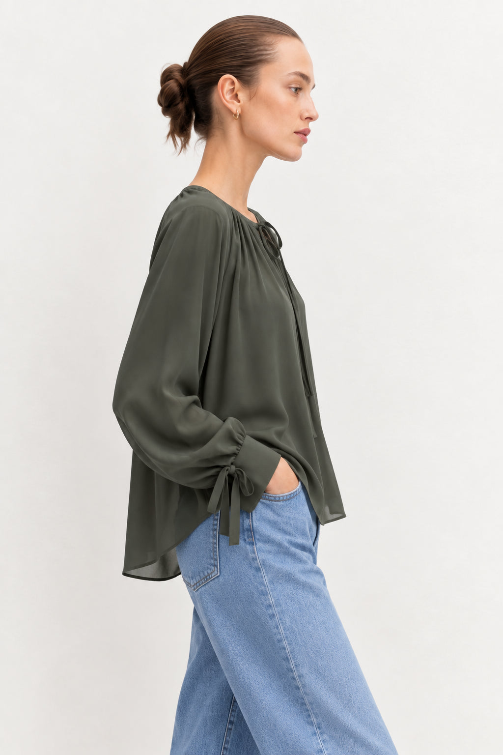 Emme Marella Camicia Donna Emmoschea Verde Sottobosco 2625116131200 004 EMME MARELLA
