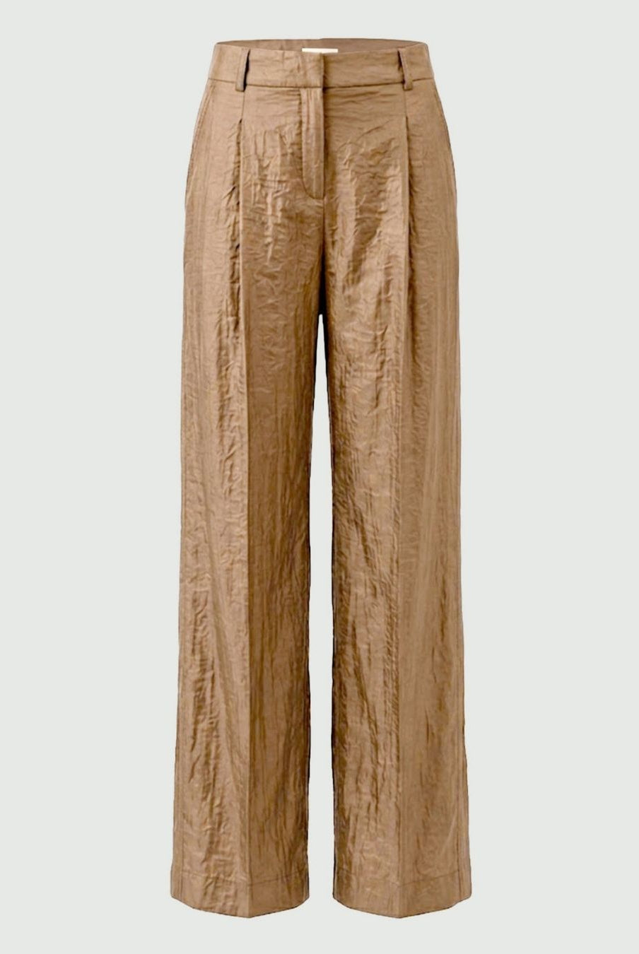 Pantalone wide leg in tessuto crinckle Naturale 2625136024200 001 EMME MARELLA
