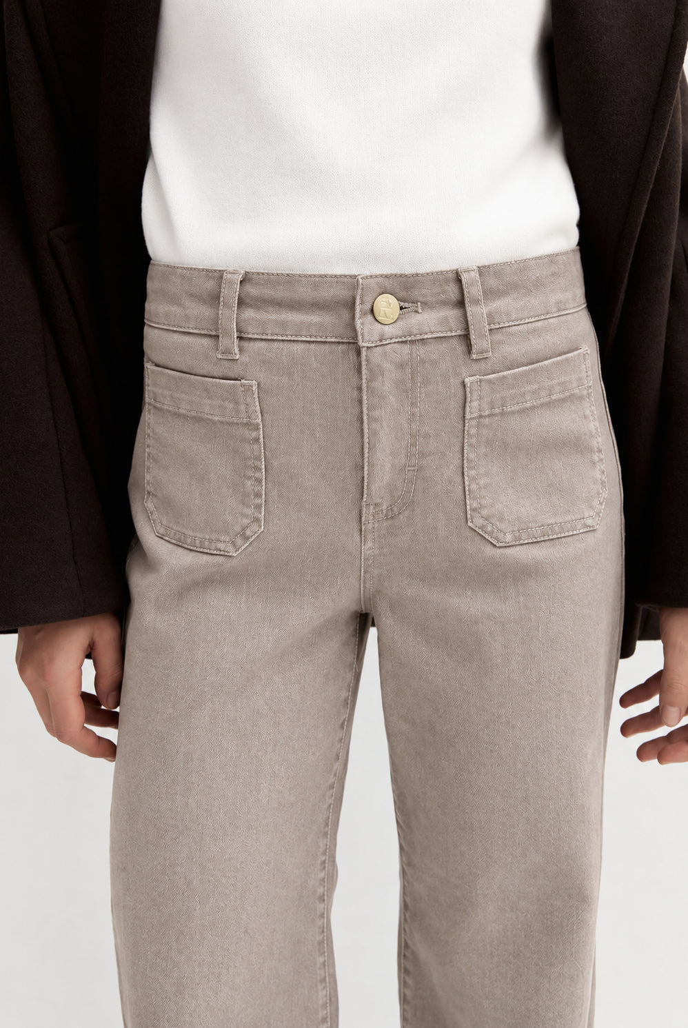 Emme Marella Pantalone Donna Emmestro Ecru 2625136052200 001 EMME MARELLA
