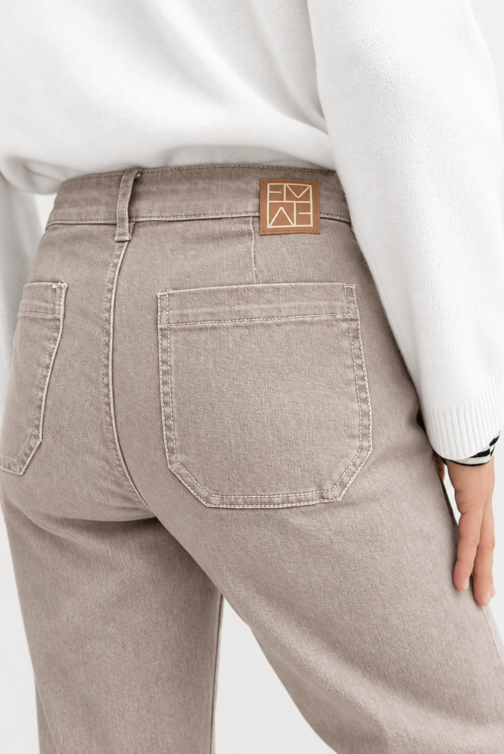 Emme Marella Pantalone Donna Emmestro Ecru 2625136052200 001 EMME MARELLA