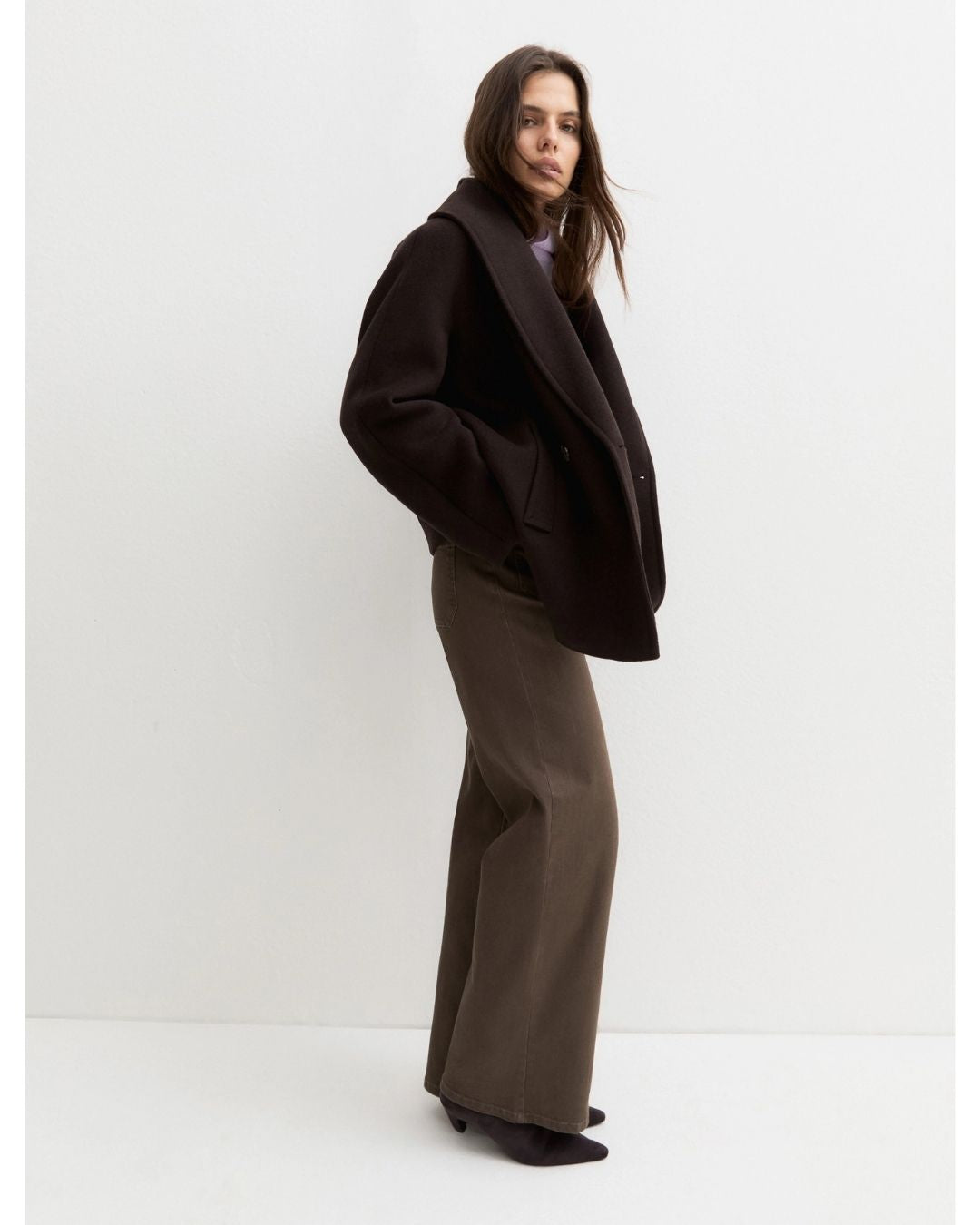 Pantalone ampio Tortora 2625136052200 002 EMME MARELLA