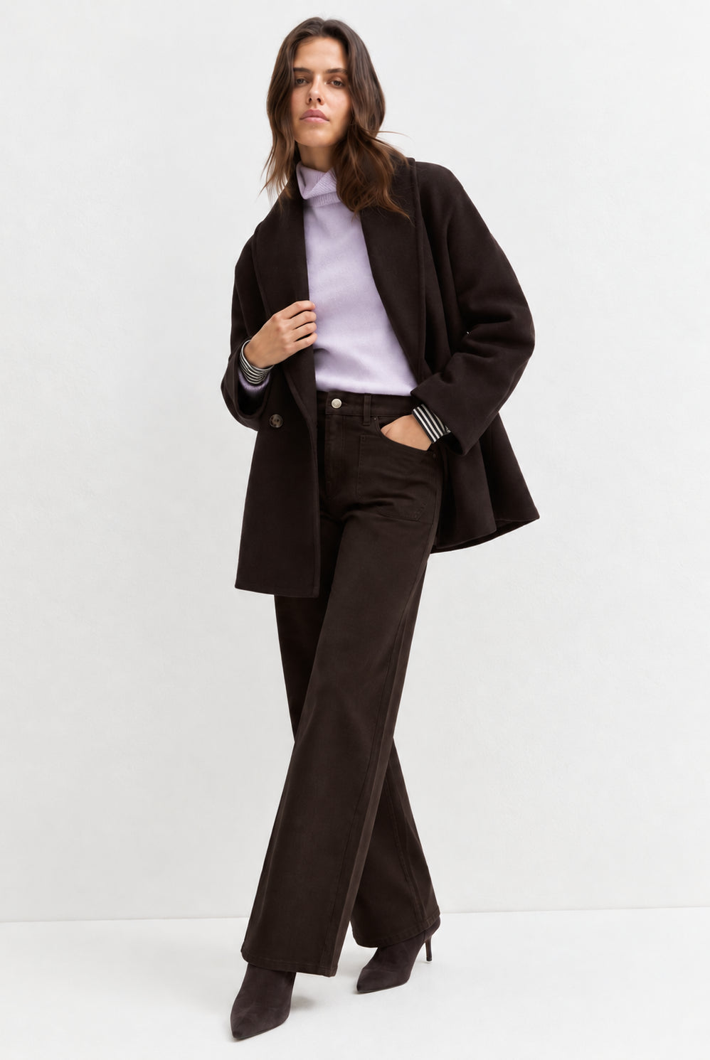 Emme Marella Pantalone Donna Emmestro Marrone Bosco 2625136052200 003 EMME MARELLA