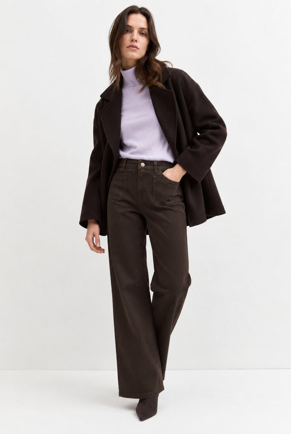 Emme Marella Pantalone Donna Emmestro Marrone Bosco 2625136052200 003 EMME MARELLA
