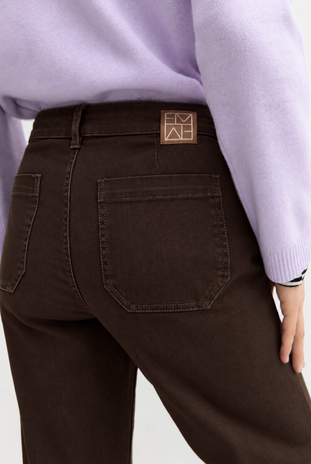 Emme Marella Pantalone Donna Emmestro Marrone Bosco 2625136052200 003 EMME MARELLA